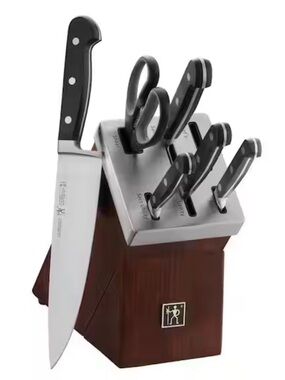 HENCKEL Definition Fine Edge Self Sharpening Knives w/Block NIB